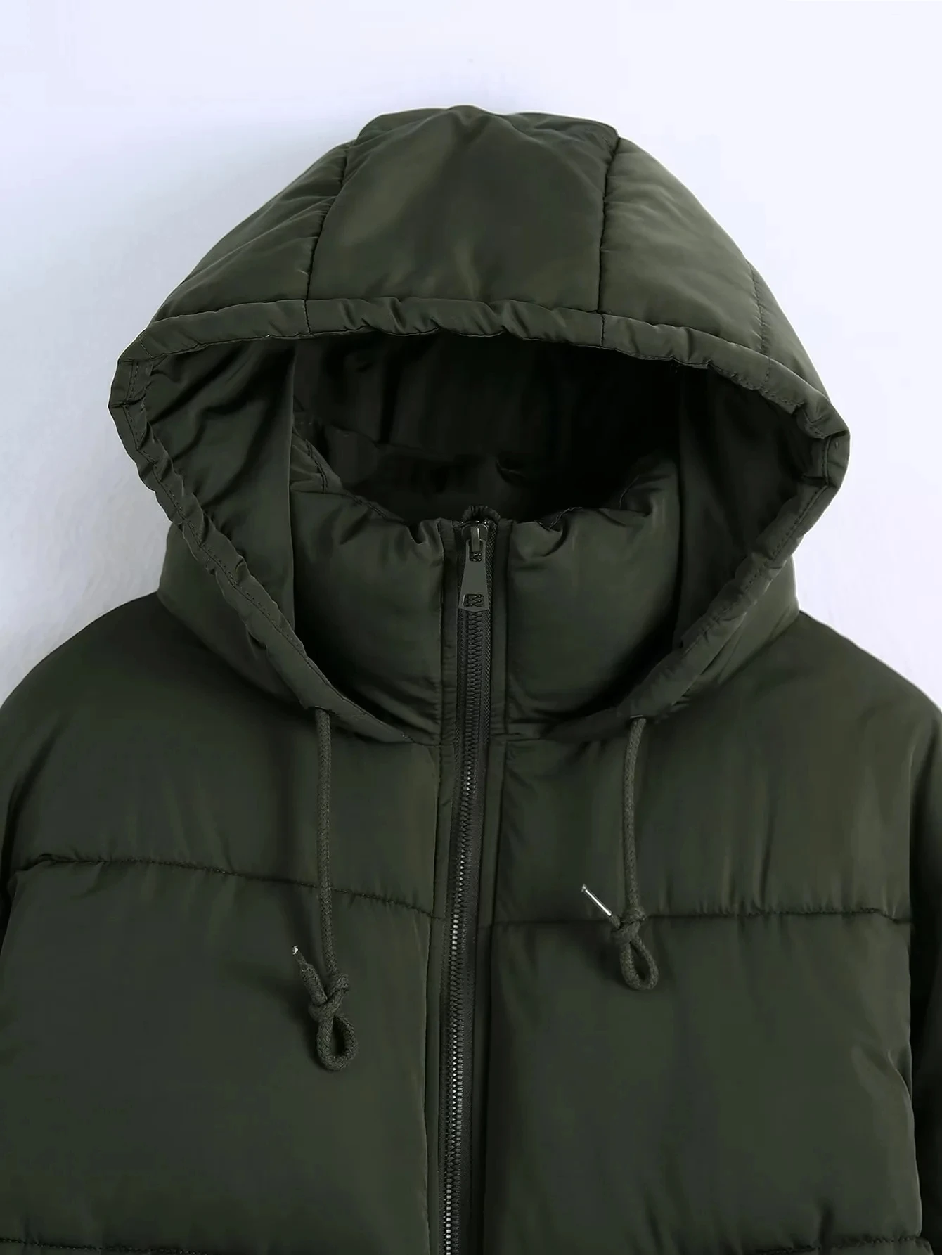 Autumn/Winter 2022 Women's Hooded Zip Long Sleeve Cotton Pinch Pocket Design Cotton Jacket Warm High Street Style