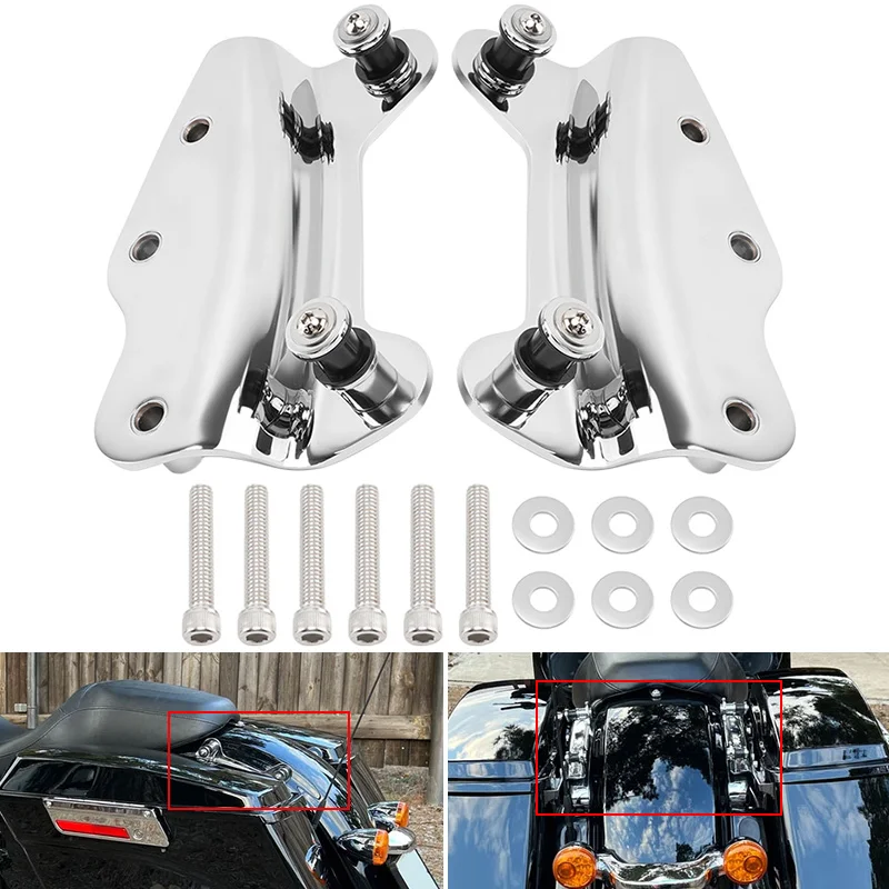 

Комплект стыковочного оборудования Sissy Bar, 4-точечный комплект для стыковки спинки, подходит для Harley Touring Road King Electra Glide 2009-2013