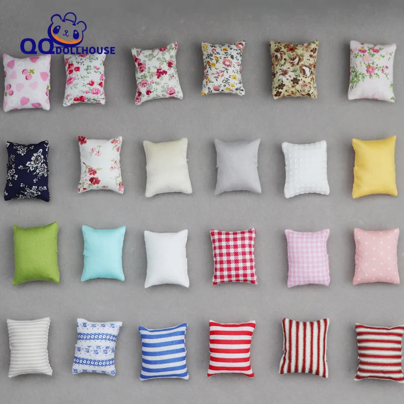 

1/12, кукольный домик, мебель для гостиной и спальни, мини-кукла Ob11, аксессуары для подушки, дивана, диванной подушки, аксессуары для моделей по...