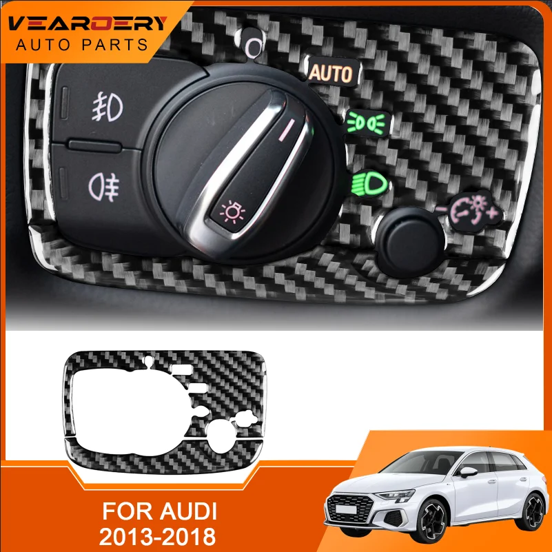 

Для Audi A3 S3 RS3 8V 2013-2018 искусственное волокно Автомобильная фоторамка в дизайне аксессуаров