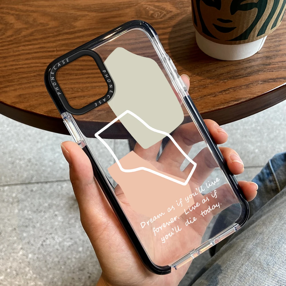 

Creative Text Labels Case for iPhone 14ProMax 14Plus 13Pro 12Pro 11 Pro Max Soft Cover for iPhone 14 13 12 11 Transparent Capas