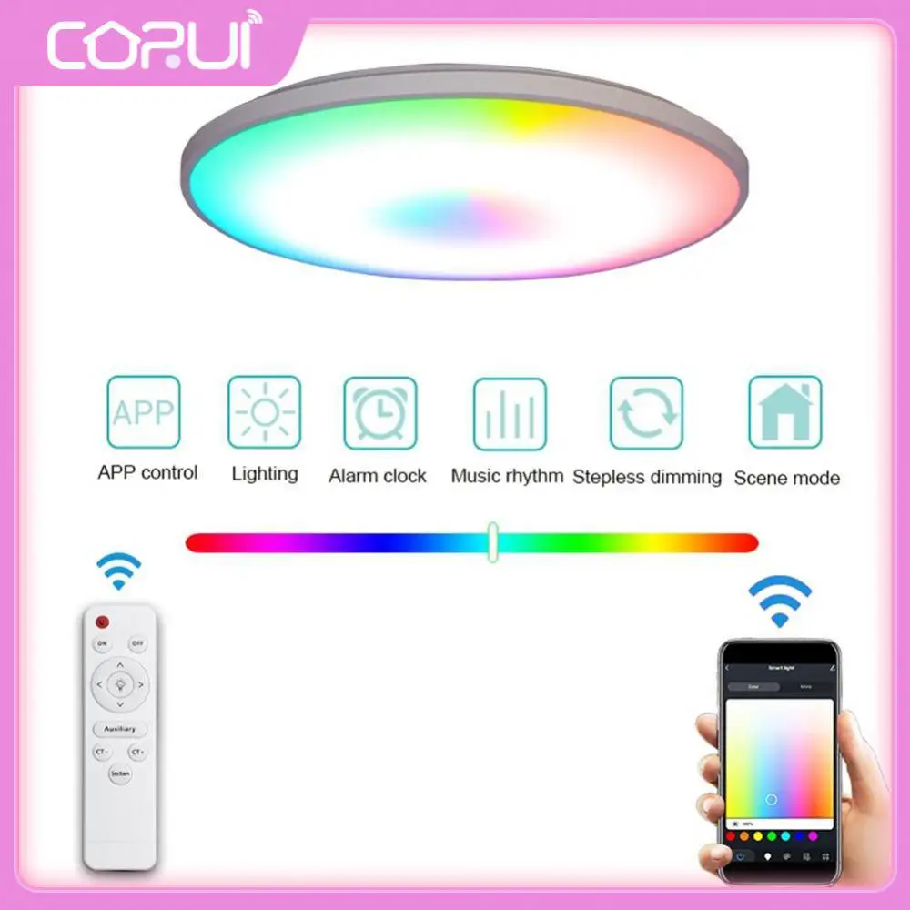 

Work With Alexa Google Home Lighting 30w Led Lights Modern Rgbcw Ceiling Light Smart Home For Livingroom Decoration Bedroom