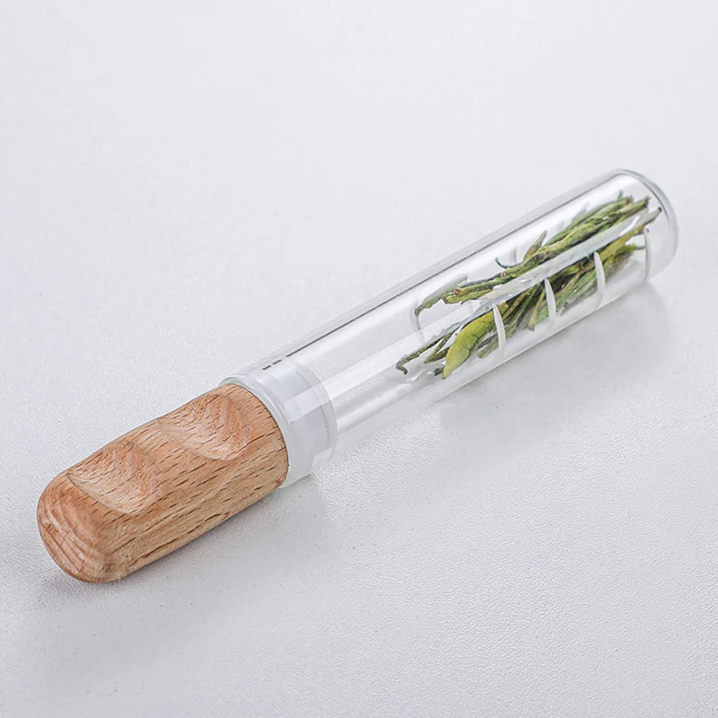 

1PCS Glass Bottle Transparent Tea Strainer Empty Infuser Tube Brewing Test Tube
