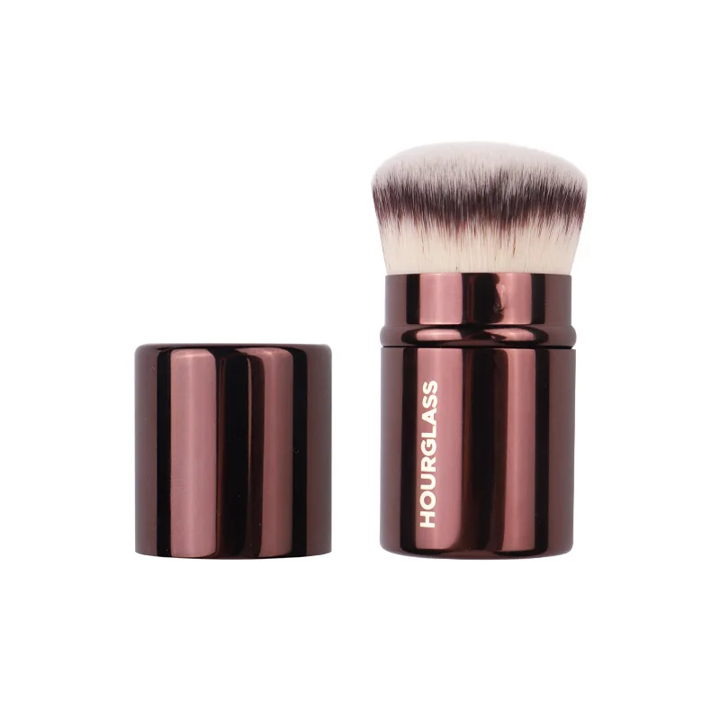 

HOURGLASS Retractable Kabuki Brush - Dense Synthetic Hair Short Sized Foundation Powder Contour Beauty Cosmetics Makeup Tools