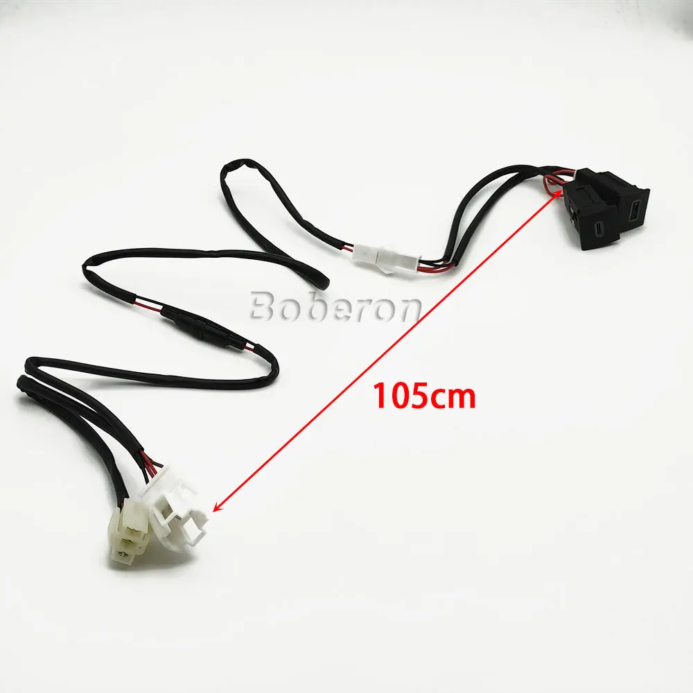 Фото Автомобильное зарядное USB-устройство 12 В/24 В, USB-порт для зарядки, адаптер питания PD типа для VW Golf 6 Jetta 5 MK5 Scirocco 2006 - 2014 №2