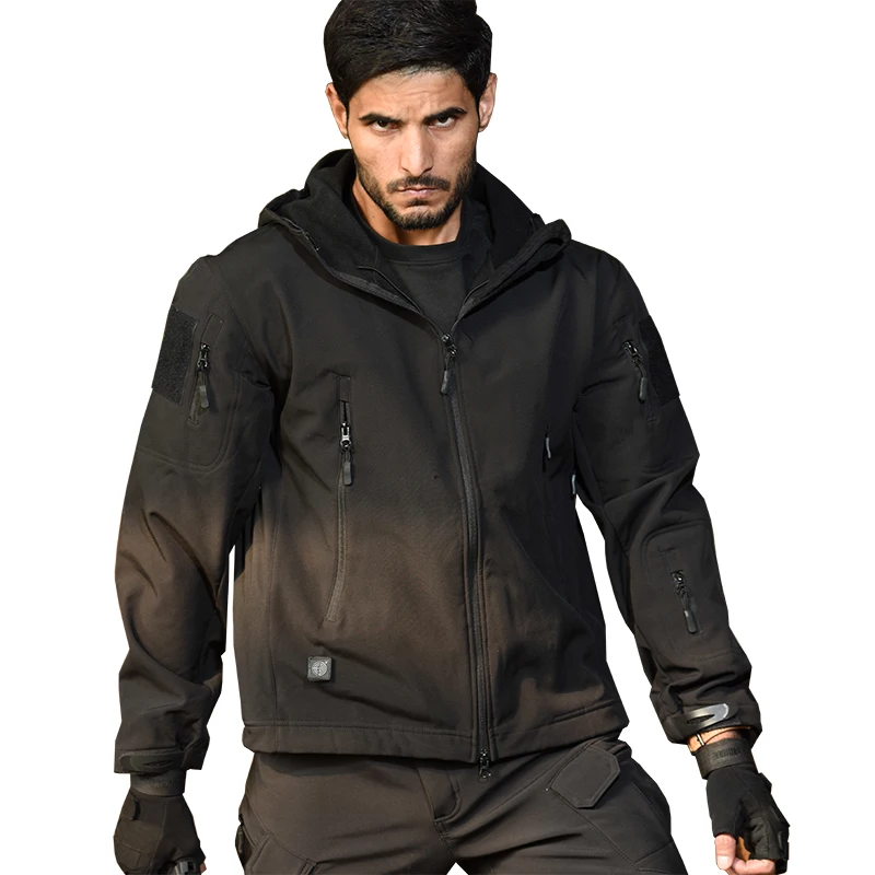 

Shark Soft Shell Military Tactical Jacket Men Waterproof Warm Windbreaker US Army Clothing Winter Men Camouflage Jacket Fleece