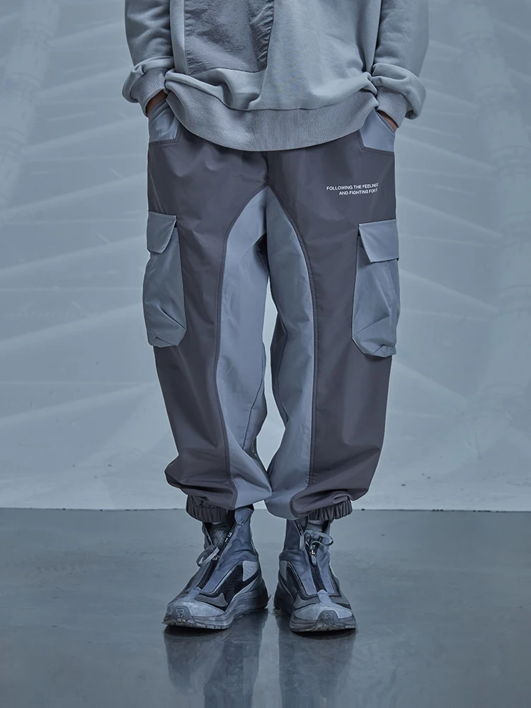 ENSHADOWER 21SS Splicing Multi-Pocket Men's Fashion brand sports Techwear Casual Loose Streetwear Trousers