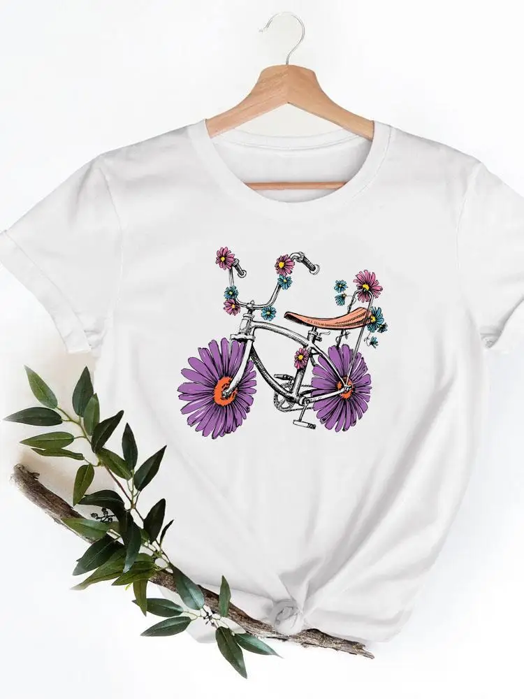 

Женская футболка с коротким рукавом, принтом и графическим принтом, в стиле 90-х