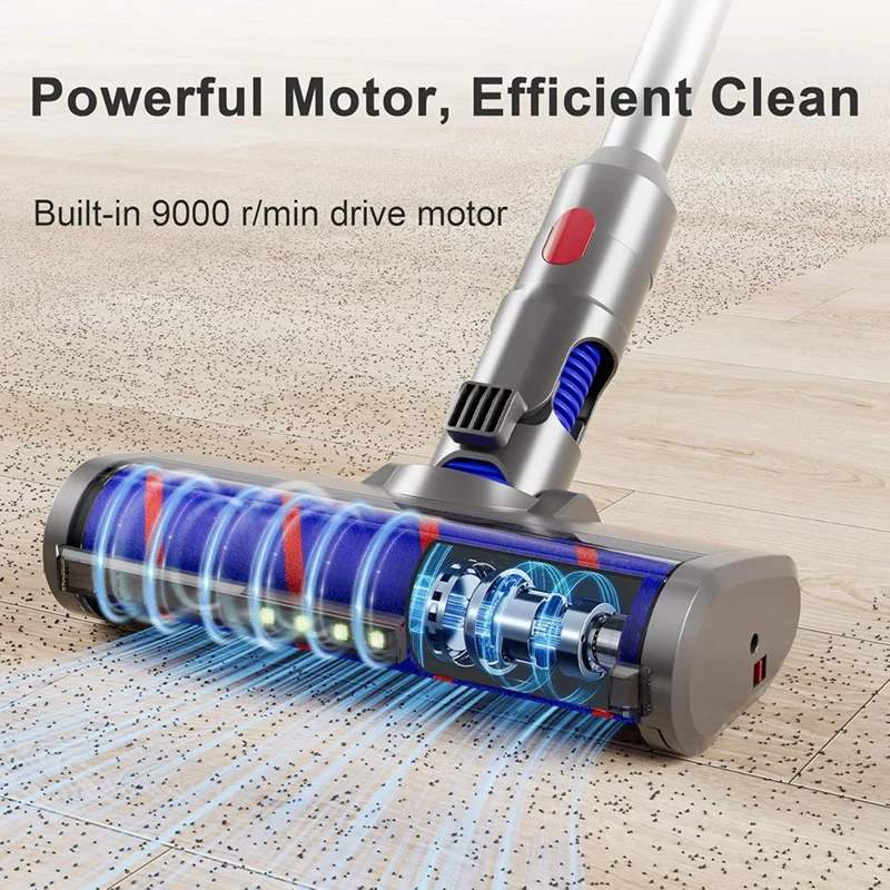 For Dyson V7 V8 V10 V11 V15 Vacuums Soft Roller Motorized Brush Replacement With Green Light As Hardwood Cleaner