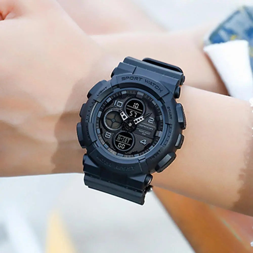 Sanda 3017 electronic watch multi-function waterproof sports watch male students outdoor personality creative male wrist watch