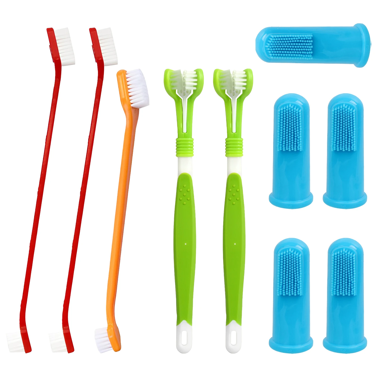 

10 шт., зубная щётка для кошек и собак