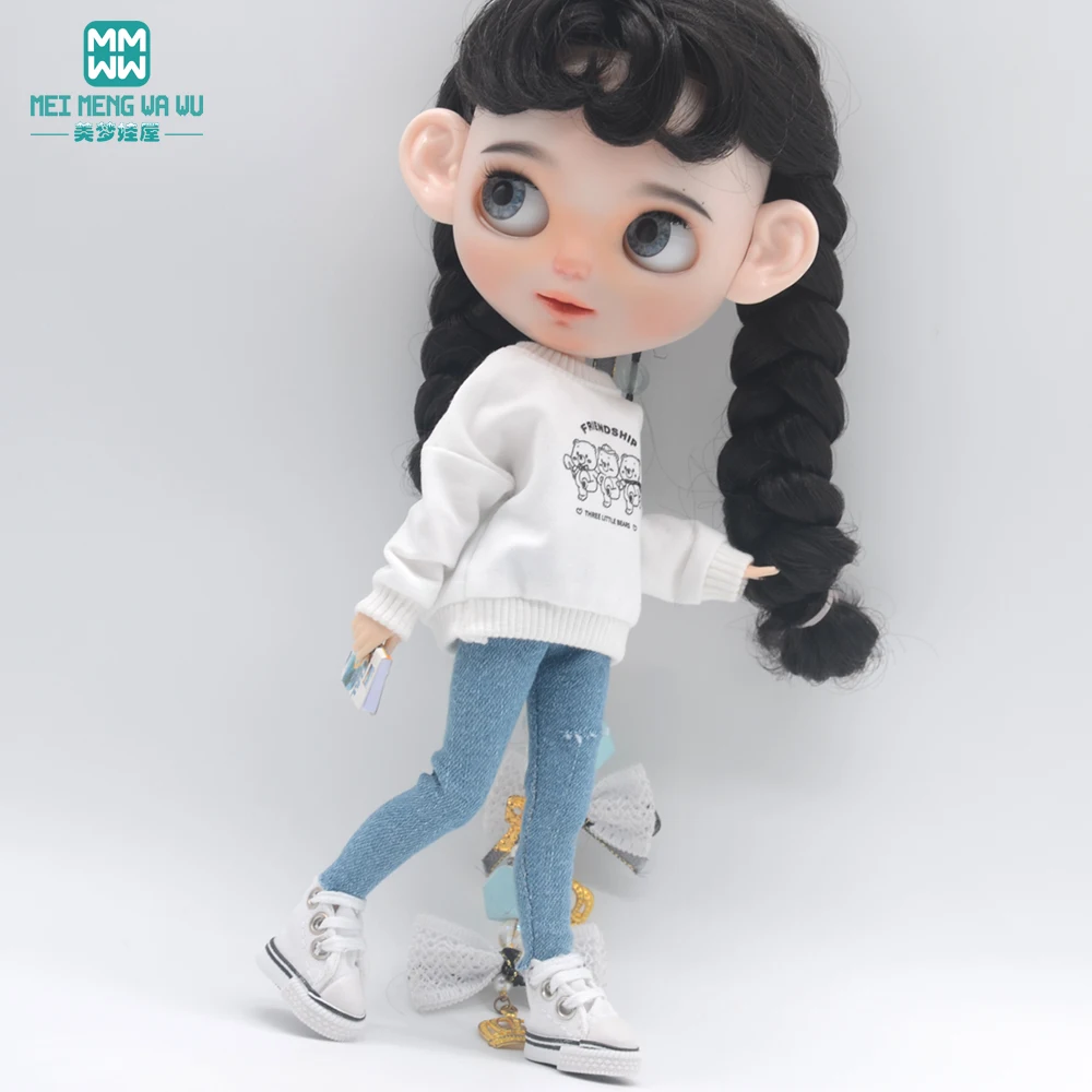 Одежда для кукол Blyth модные спортивные костюмы свитшоты джинсы цельный костюм blyth