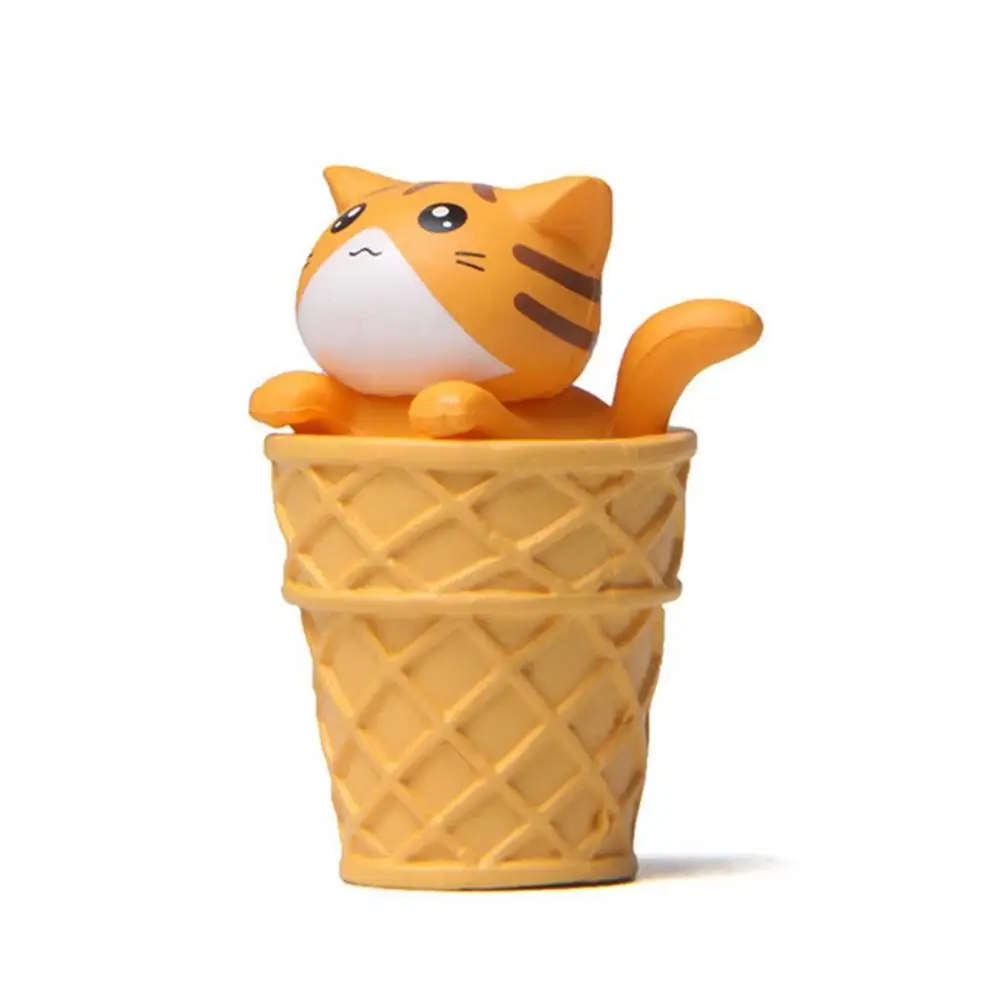 

Tiny Cat Figures Useful Decoration Accessories High Simulation for Student Mini Cat Model Mini Cat Model