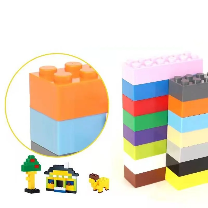 

25pcs DIY Building Blocks Thick Figures Bricks 2x6 Dots Educational Creative Size Compatible With Brand Toys for Children
