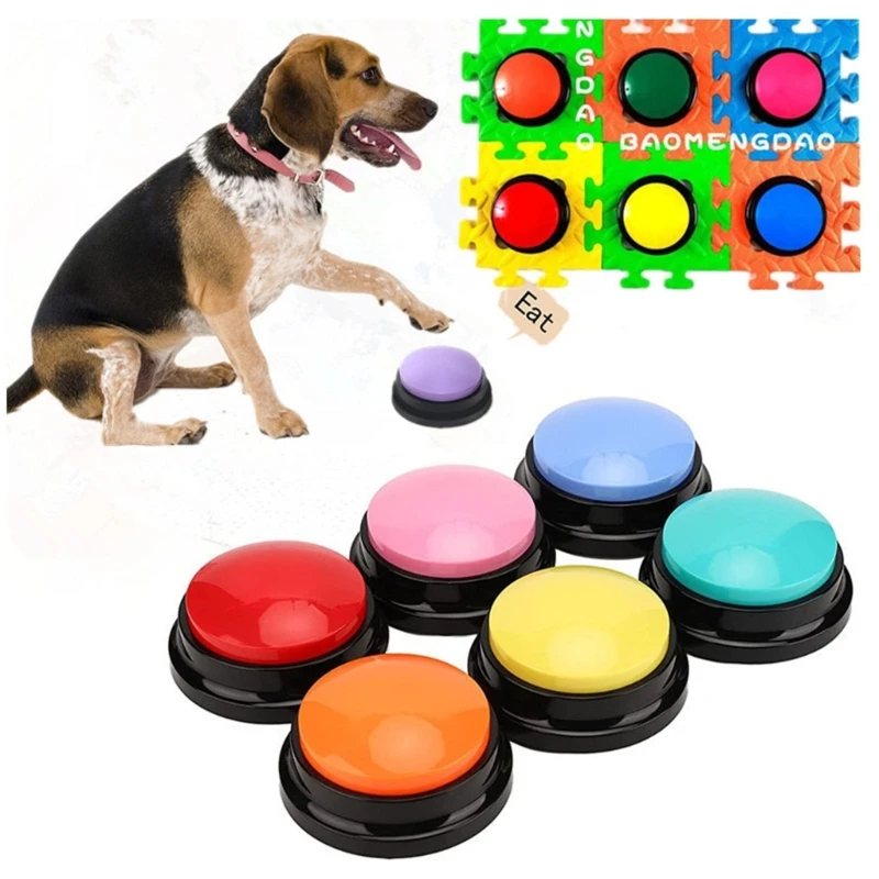 

Recordable Talking Easy Carry Voice Recording Sound Button for Kids Pet Dog Interactive Toy Answering Buttons Party Noise Makers