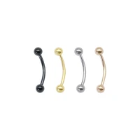 18g 6mm eyebrow rings body piercing g23 titanium curved barbell belly button ring lip piercing ear tragus helix rook earring