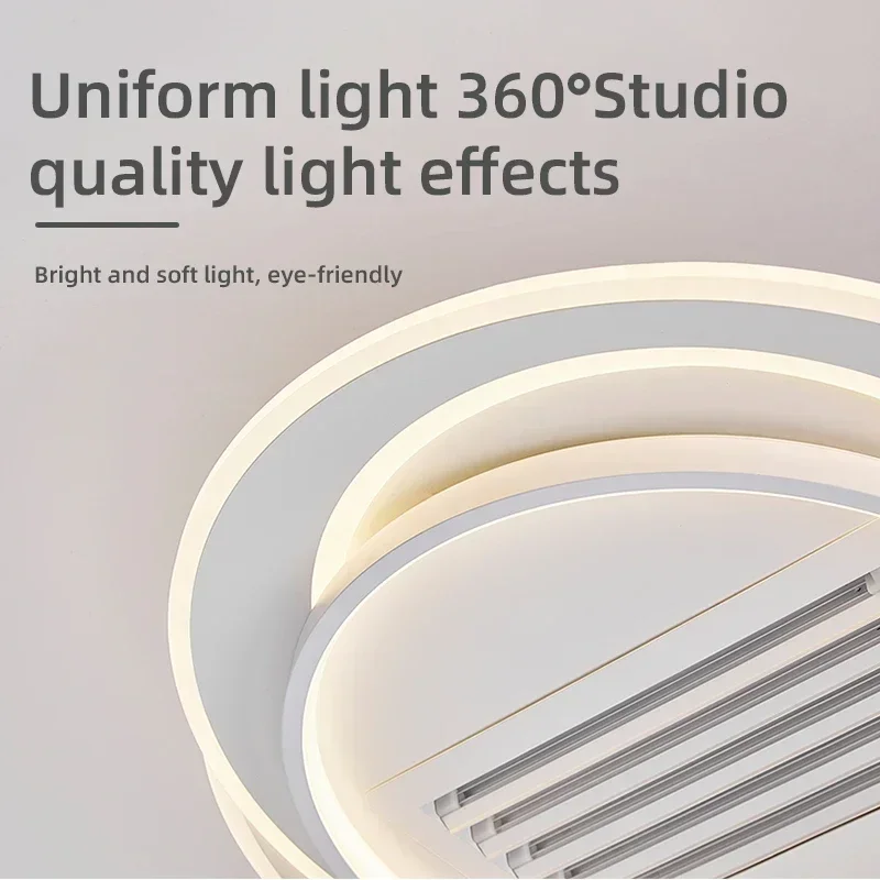 Безвентиляторная лампа беззвучный потолочный светильник с полным спектром для