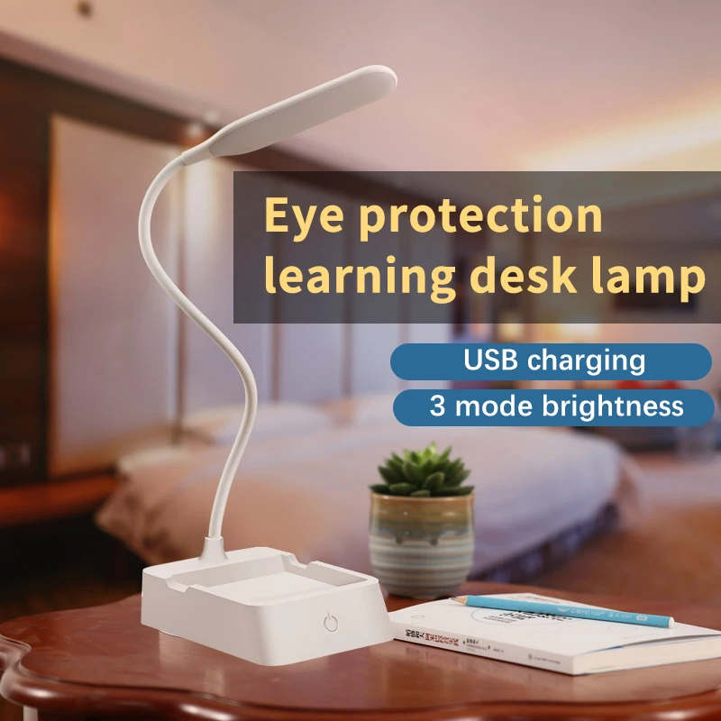 

12 LED light beads soft light eye protection office light 3 modes brightness adjustment reading table lamp