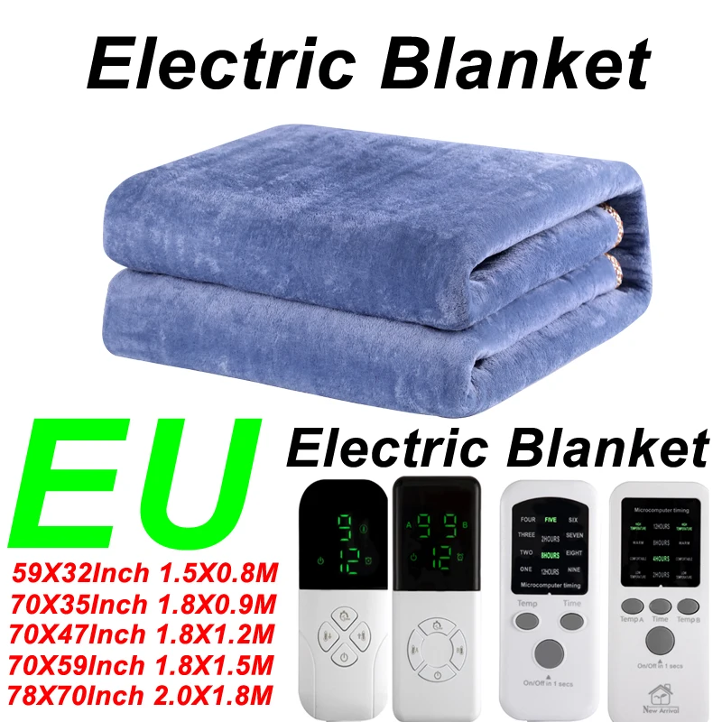 Electric Blanket Thicker Heater Double Body Warmer 78 70 59 