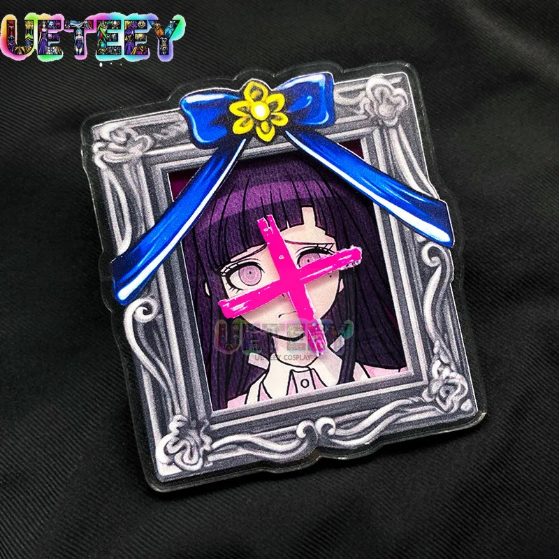 Фото UETEEY COS Аниме-значок с портретом, акриловая подвеска, аксессуары Кокичи Оума и Чиаки Нанами для одежды, броши, декора для рюкзаков №5