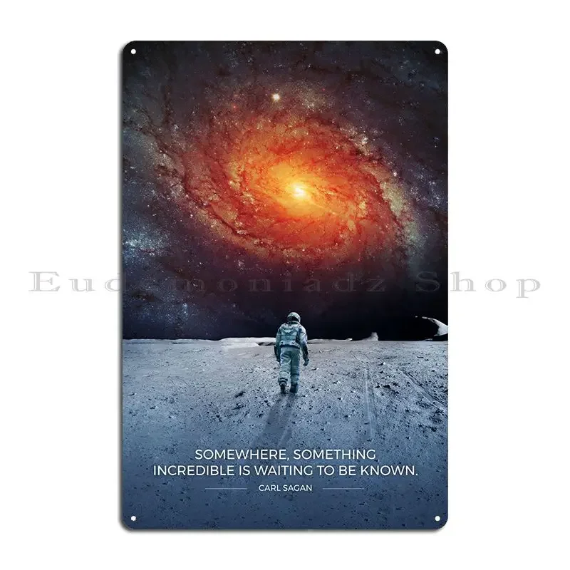 Карл Саган Вселенная металлическая табличка плакат забавный кино винтажный