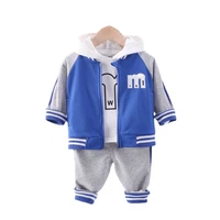 new spring autumn baby clothes children girls boys jacket hoodies pants 3pcssets toddler sports casual costume kids tracksuits