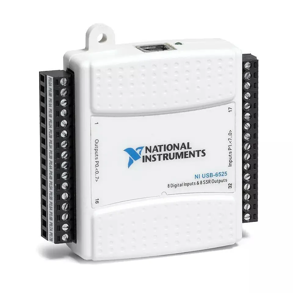 

National Instruments NI USB-6525 Digital I/O / Relay Device, SSR 8ch DI