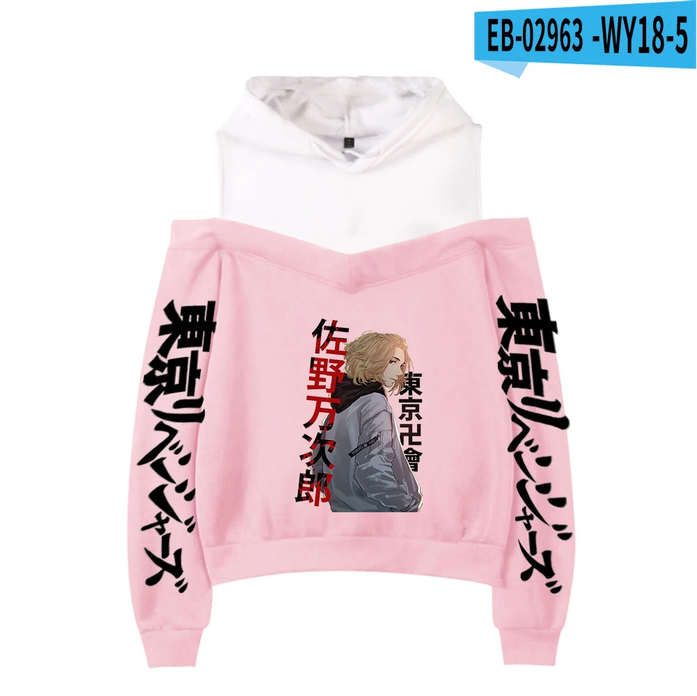 

Harajuku Anime Tokyo Revengers Off-Shoulder printed Hoodies Sweatshirts Men/Women Comfortable Sweatshirt Adult/Child Pullovers