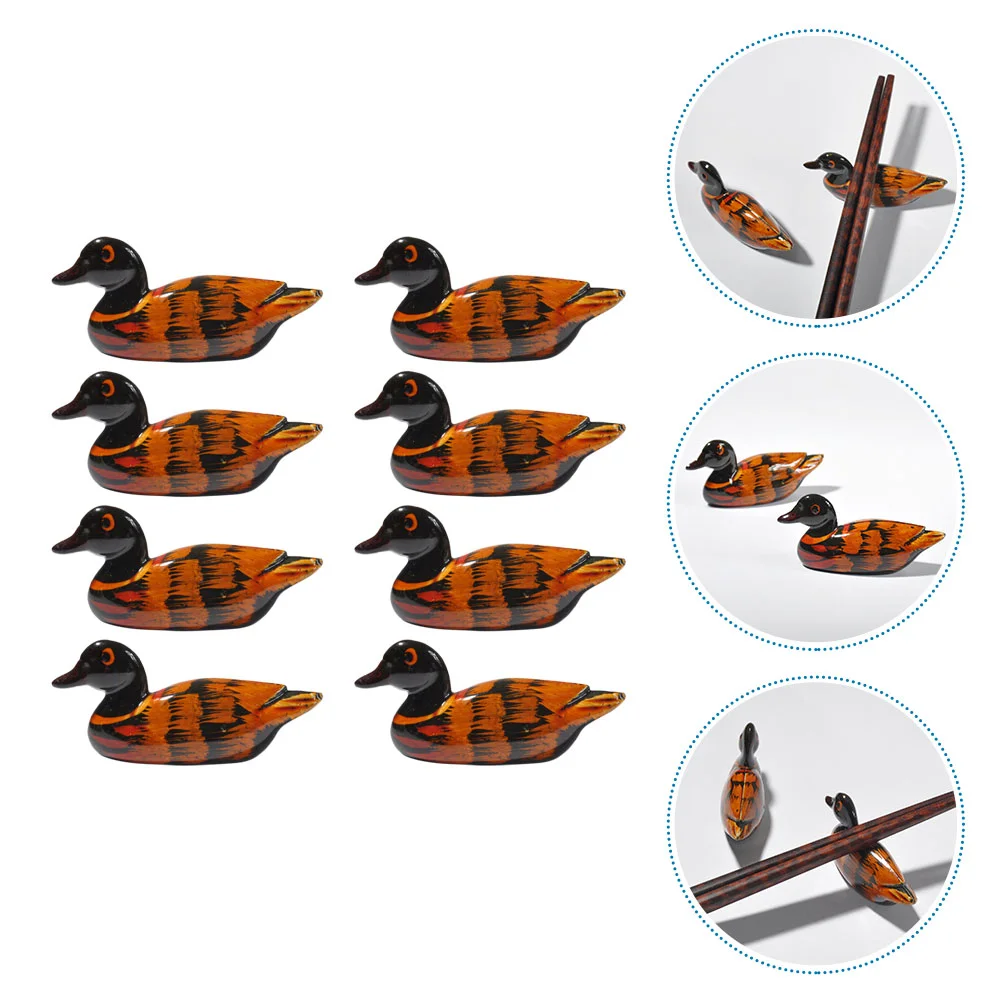 

8Pcs Spoon Rest Stand Chopstick Rest Duck Chopsticks Holder Chopstick Stand Decorative Chopstick Holder