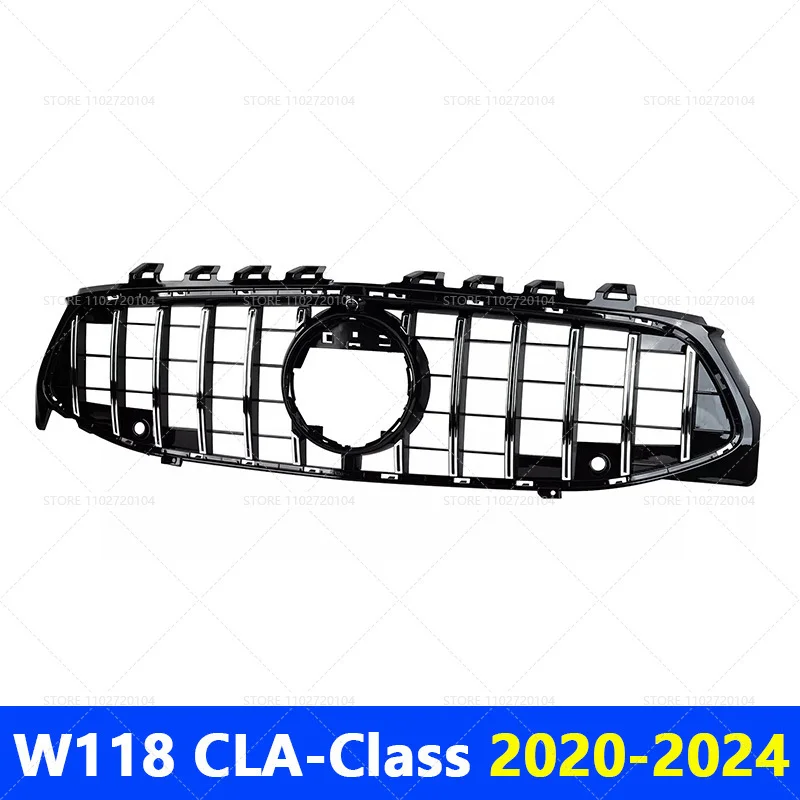 Для 2020-2024 W118 CLA-Class Mercedes Benz CLA180 CLA200 CLA220 CLA250 CLA45 AMG GT Верхний бампер Капот Сетка