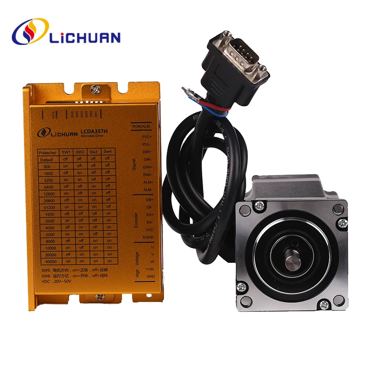 

Трехфазный шаговый двигатель и драйвер с замкнутым циклом LC57H380 + LCDA357H nema 23 серии 57