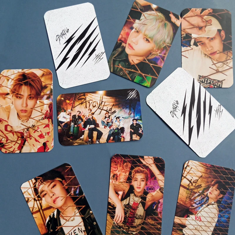 9 шт./компл. Kpop STRAY KIDS TXT Фотокарточка новый альбом шрамы фотокарточки утолщенная