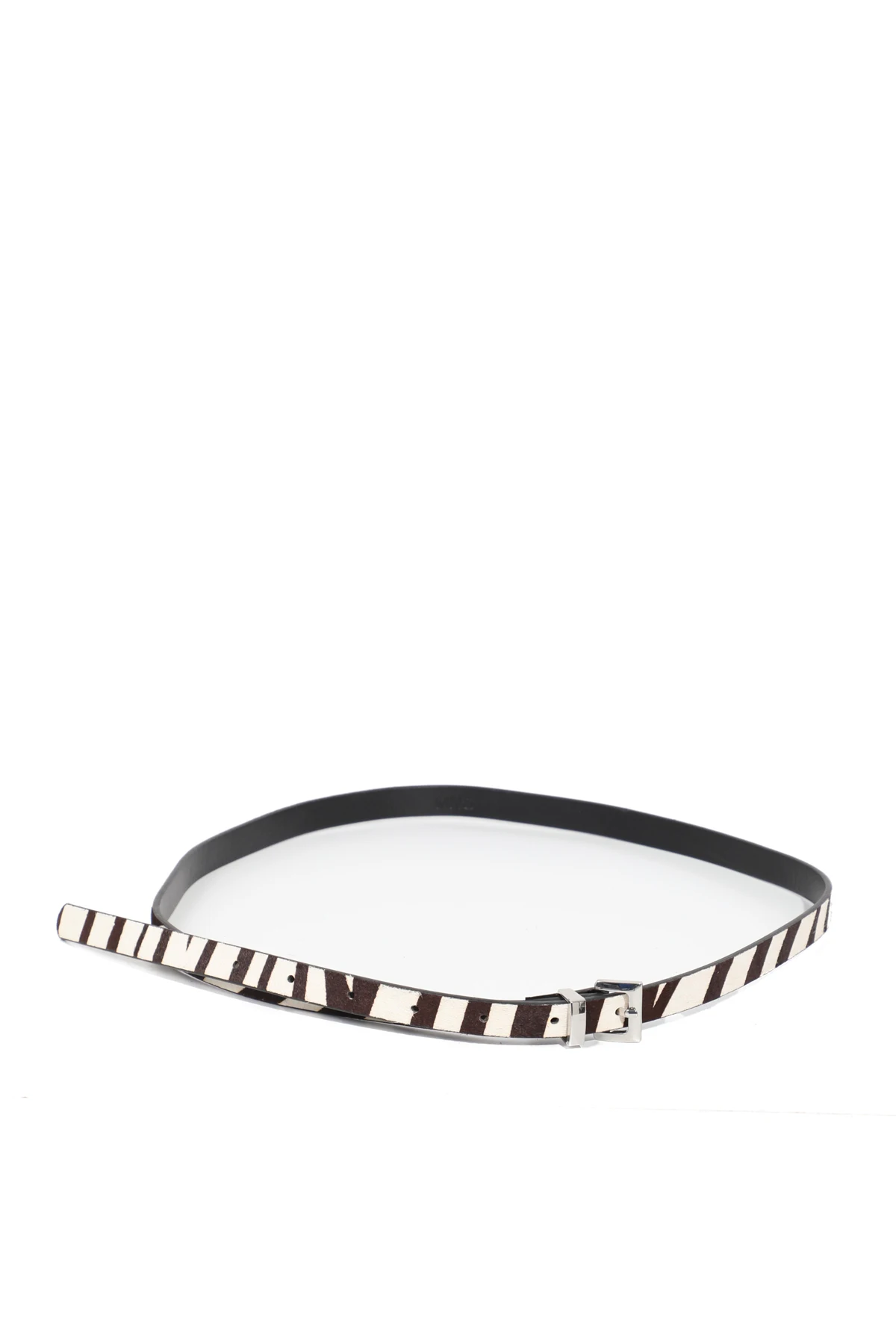 

Women's Striped Leather Belt