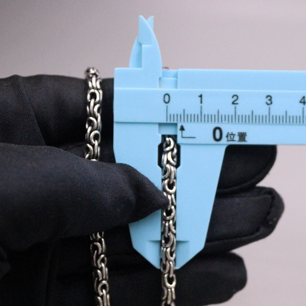 Настоящая твердая цепочка из стерлингового серебра 925 пробы мужская с хвостом