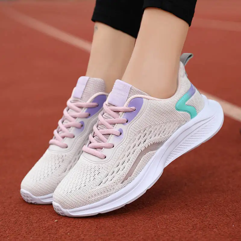 

Sport Shoes Woman Elegant Running Sneakers Rubber Hard-Wearing Sports Shoes Ladies 2021 Wholesale Womens Sneakers Wonan Tennis