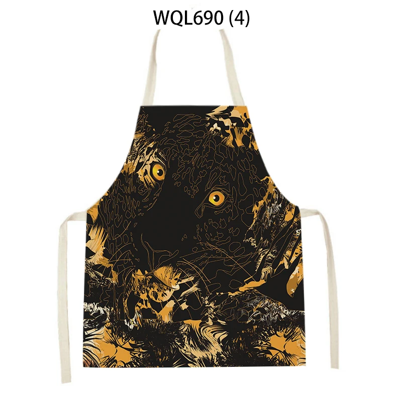 

Фартуки с леопардовым принтом животных, 55 х68 см, 1 шт.