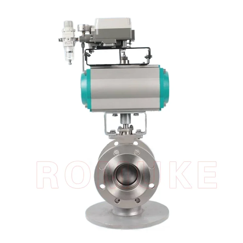 VQ647H-16P Стандартная нержавеющая сталь GB CF8 CF3 CF8M CF3M Пневматический фланцевый