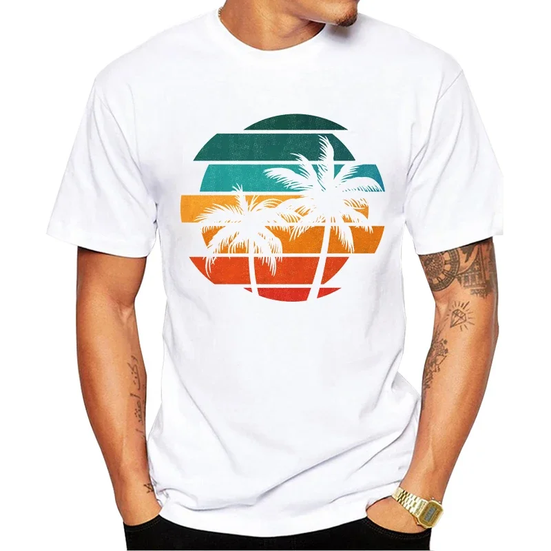 Мужская футболка с коротким рукавом и геометрическим принтом