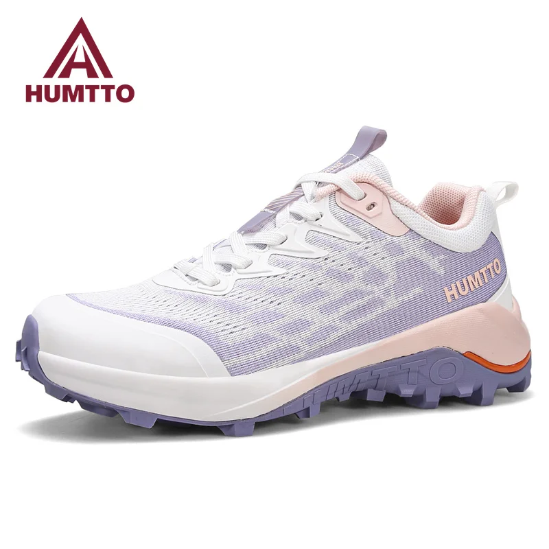 HUMTTO New Trail Sneakers Luxury Designer Running Shoes for Women Breathable Gym Tennis Trainers Summer Black Sports Womens Shoe