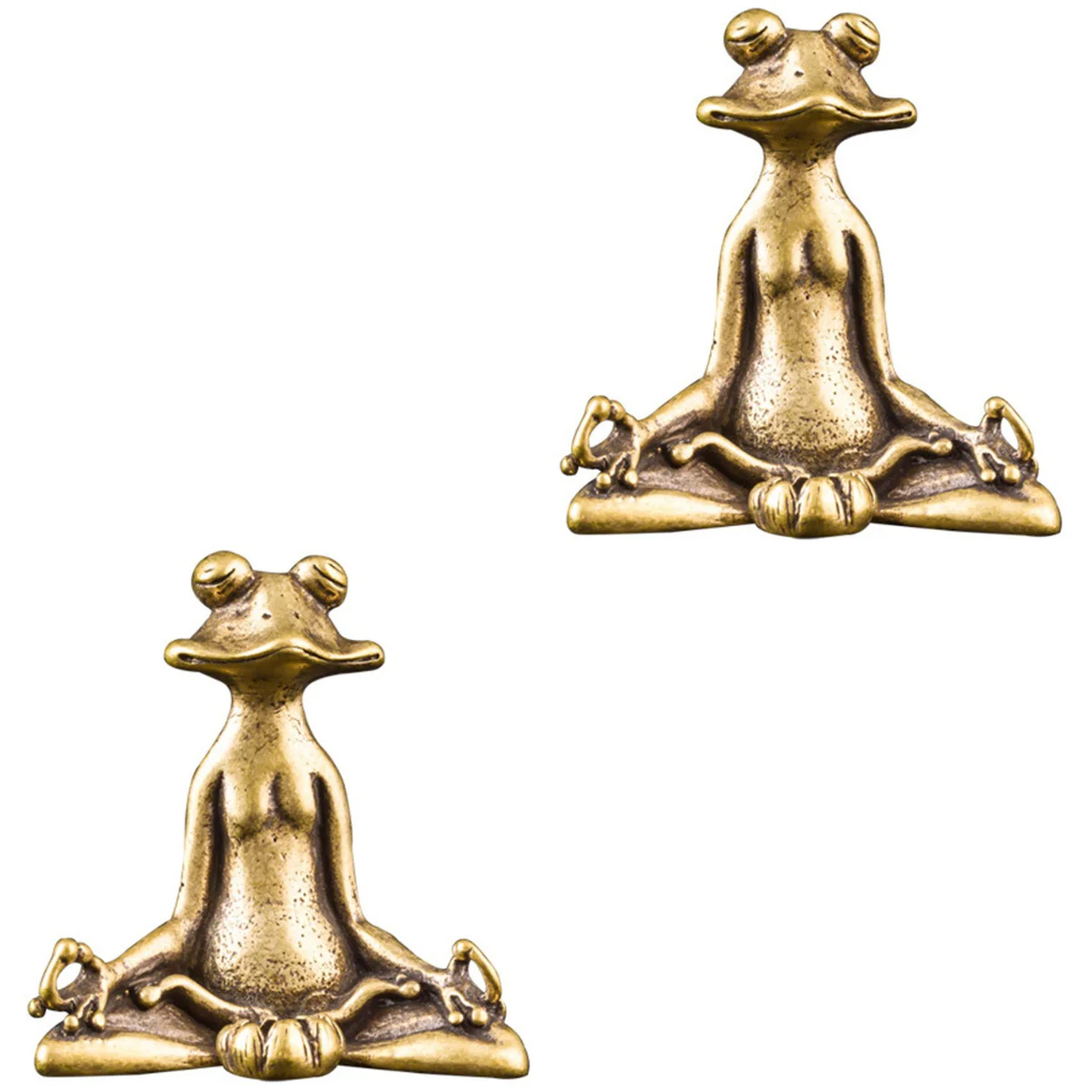 

2pcs Creative Shape Tea Adornment Copper Tea Decor Tea Ornament