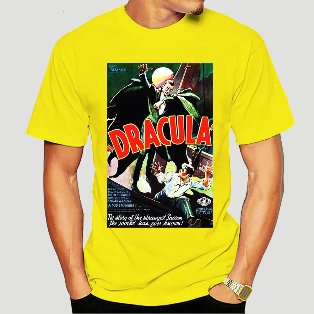 

Dracula Movie Poster Homme Tee Shirt Fashion Harajuku Tshirt Cool Logo Tshirts O Neck T-Shirt Men Clothing 2019 3768X