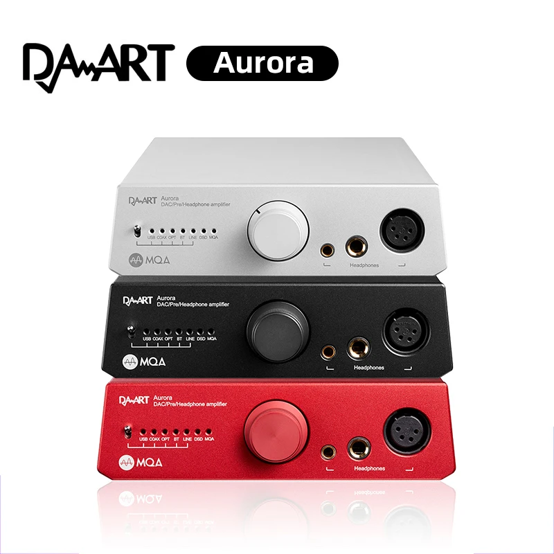 

DAART Aurora DAC Decoder Balanced Headphone Amplifier ESS9068AS Bluetooth 5.0 XMOS CU216 APTX-HD DSD64 Preamplifier
