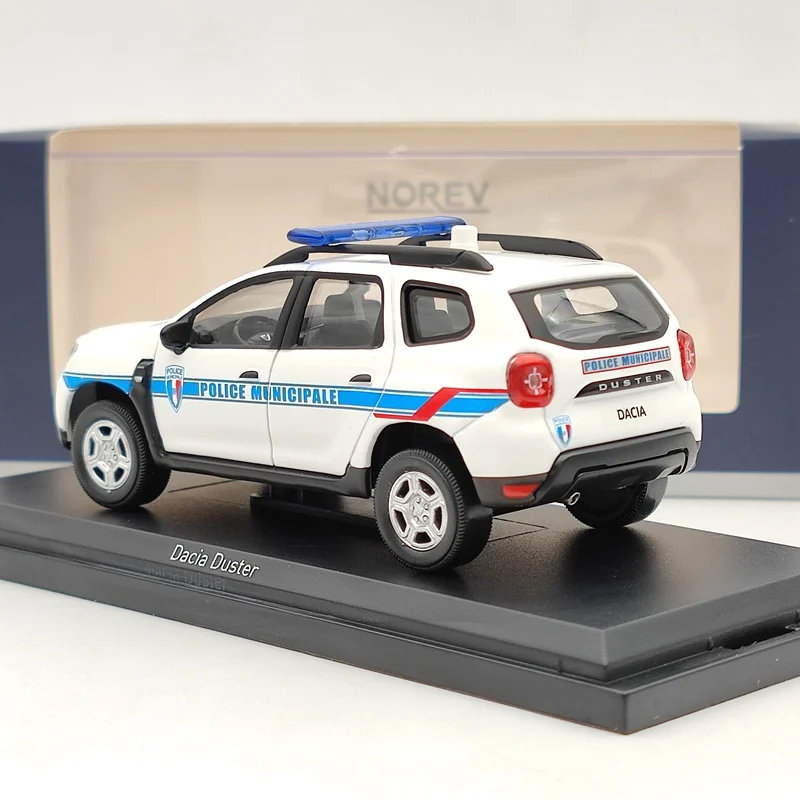 Коллекция 1/43 года Norev Dacia Duster городская полиция 2018 белые и синие литые модели