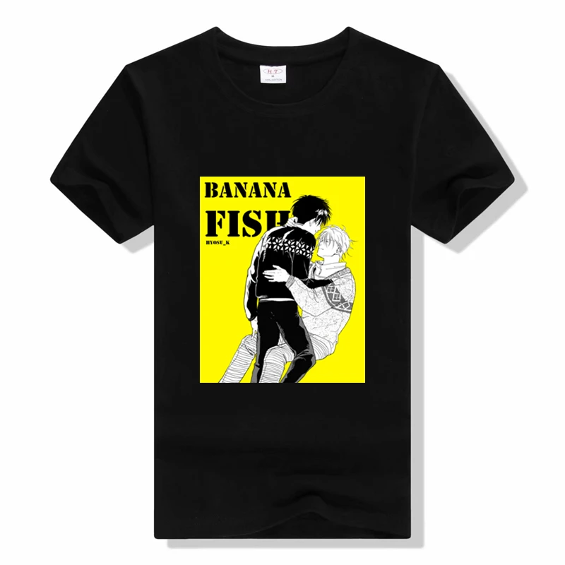 

Banana Fish Ash Lynx Anime Printed Woman T Shirt Fashion Summer Tee Shirt Harajuku Cotton T Shirts Hip Hop Loose Women T-Shirts