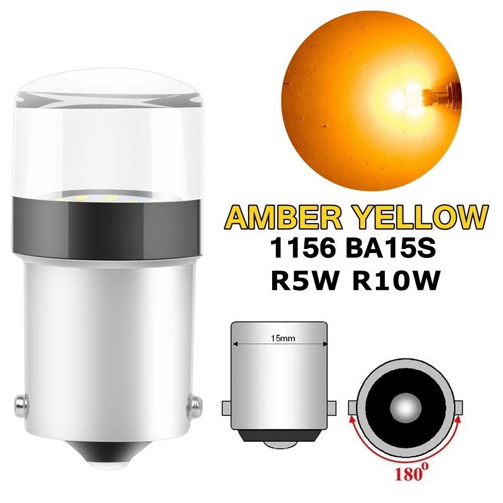 

2 шт. R5W светодиодные лампы R10W 1156 P21W BA15S RY10W BAU15S 1157 P21/5W BAY15D Автомобильные стоп-сигналы Мотоциклетные противотуманные фары Поворотники