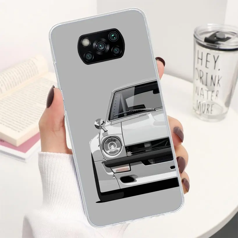 Чехол JDM для Xiaomi Poco X3 Nfc X4 X5 M3 M4 Pro M2 F3 F2 F1 Mi Note 10 A1 A2 A3 Lite CC9E