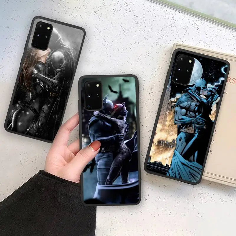 

Bandai DC Batman Catwoman Kissing Phone Case Soft For Samsung Galaxy Note20 ultra 7 8 9 10 Plus lite M21 M31S M30S M51 Cover