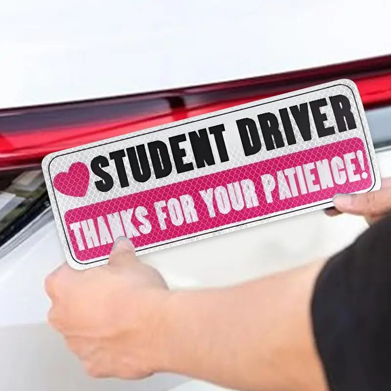 Новый студенческий магнит водителя для автомобиля светоотражающая наклейка