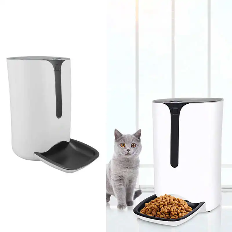 

7L Automatic Pet Feeder Dual Power Supply Timed Ration Dog Food Dispenser for All Size Cats and Dogs EU Plug 100-240V