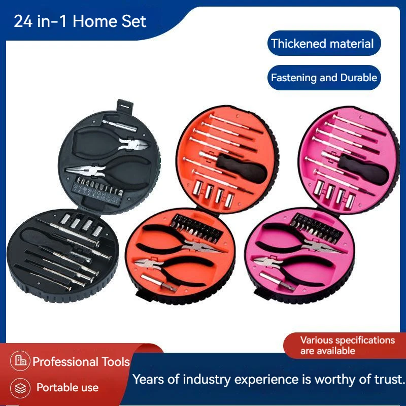 

24 In 1 Screwdriver Set Screwdriver Bits Manual Cross Hexagonal Wrench Pliers Hand Tools For Appliance Repair